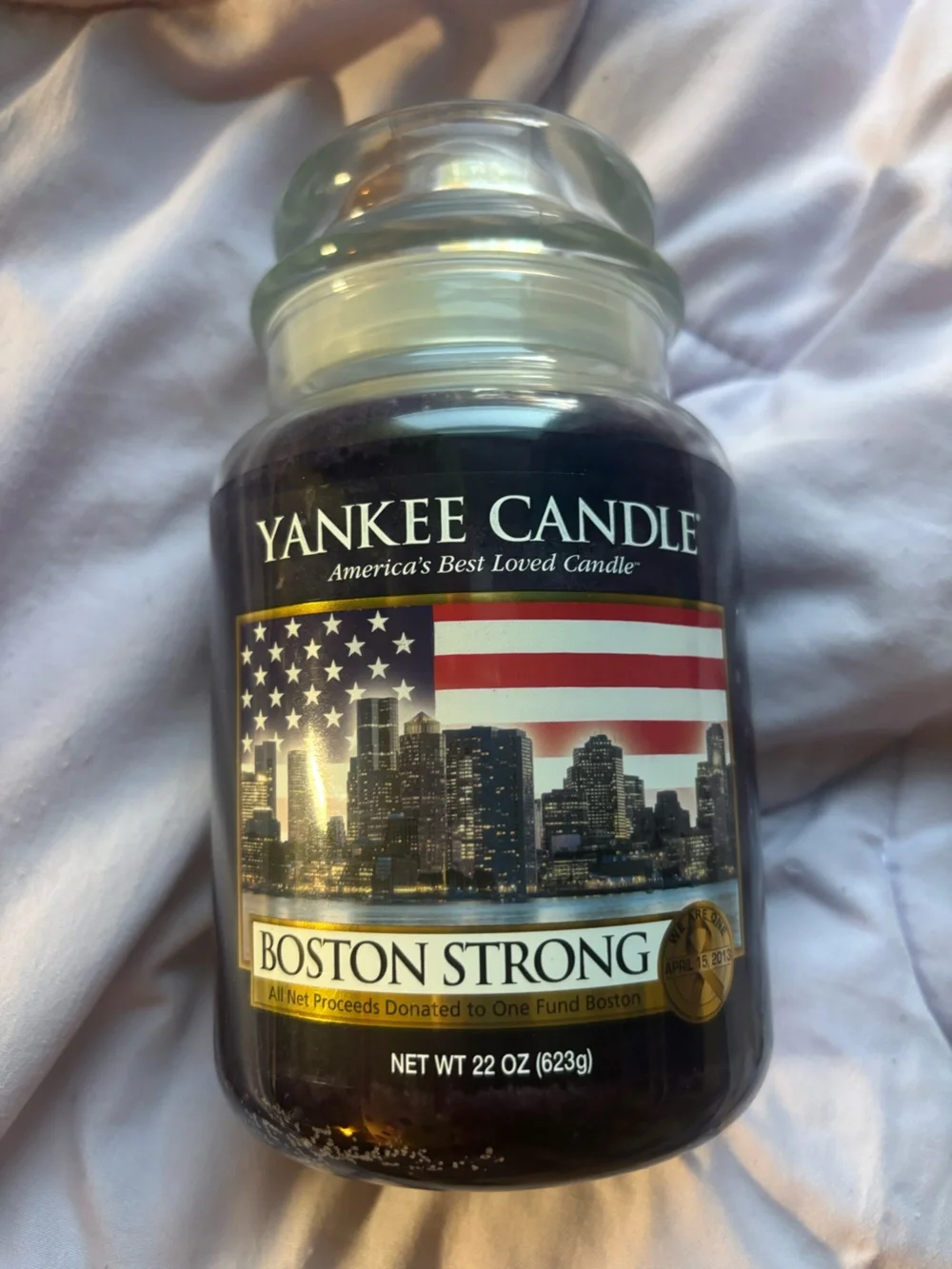 Yankee Candle Large Jar Candle Boston Strong 22 oz